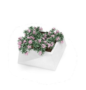 Вазон из композитного мраморного камня JOTA, модель GRANI 90, фото 1