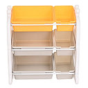 PITUSO Стеллаж для игрушек с ящиками Funny,3 полки,Orange/Оранжевый,65*38*70h, фото 6