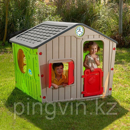 STARPLAY Игровой Дом Galilee Village House Classic/Серый/Зеленый 140*108*115.5h, фото 1