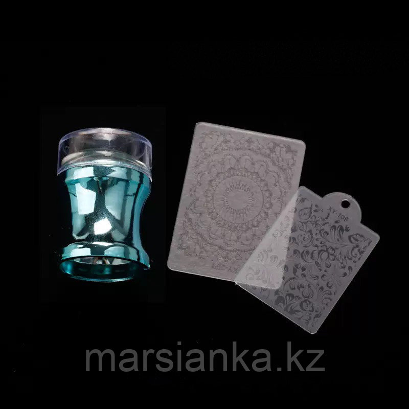 Штамп для стемпинга + 2 скрапера, фото 1