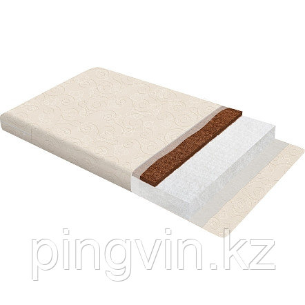 БАЮШКА Матрас 120*60*6 холкон/кокос, фото 1