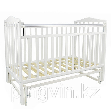 PITUSO Кровать детская Marsel  маятник поперечный/накладка ПВХ Белый, фото 1