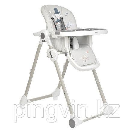 PITUSO Стул для кормления Mimi Grey Rabbit/Серый Зайка, ECO-кожа, фото 1