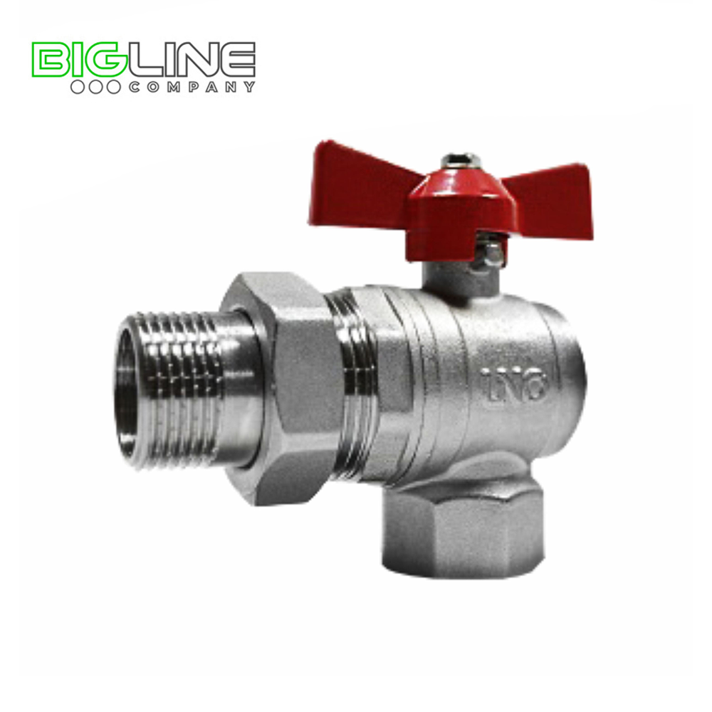 Кран шаровый UNO американка угловой 3/4 вн/н