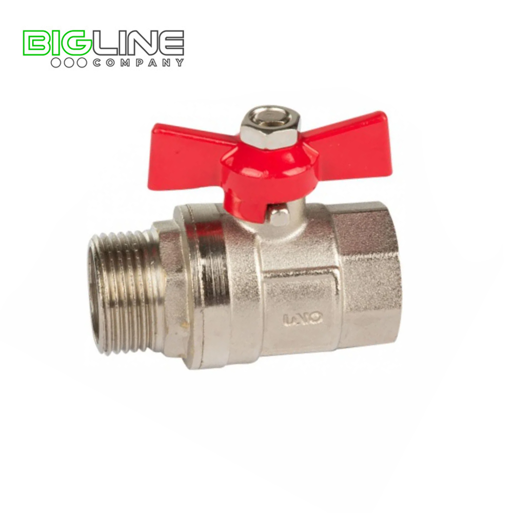 Кран шаровый UNO 1/2" вн/нар бабочка