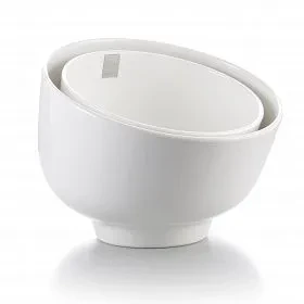 Салатник меламиновый белый 2л, d=22,1 см, h=16,8 см , P.L., фото 1