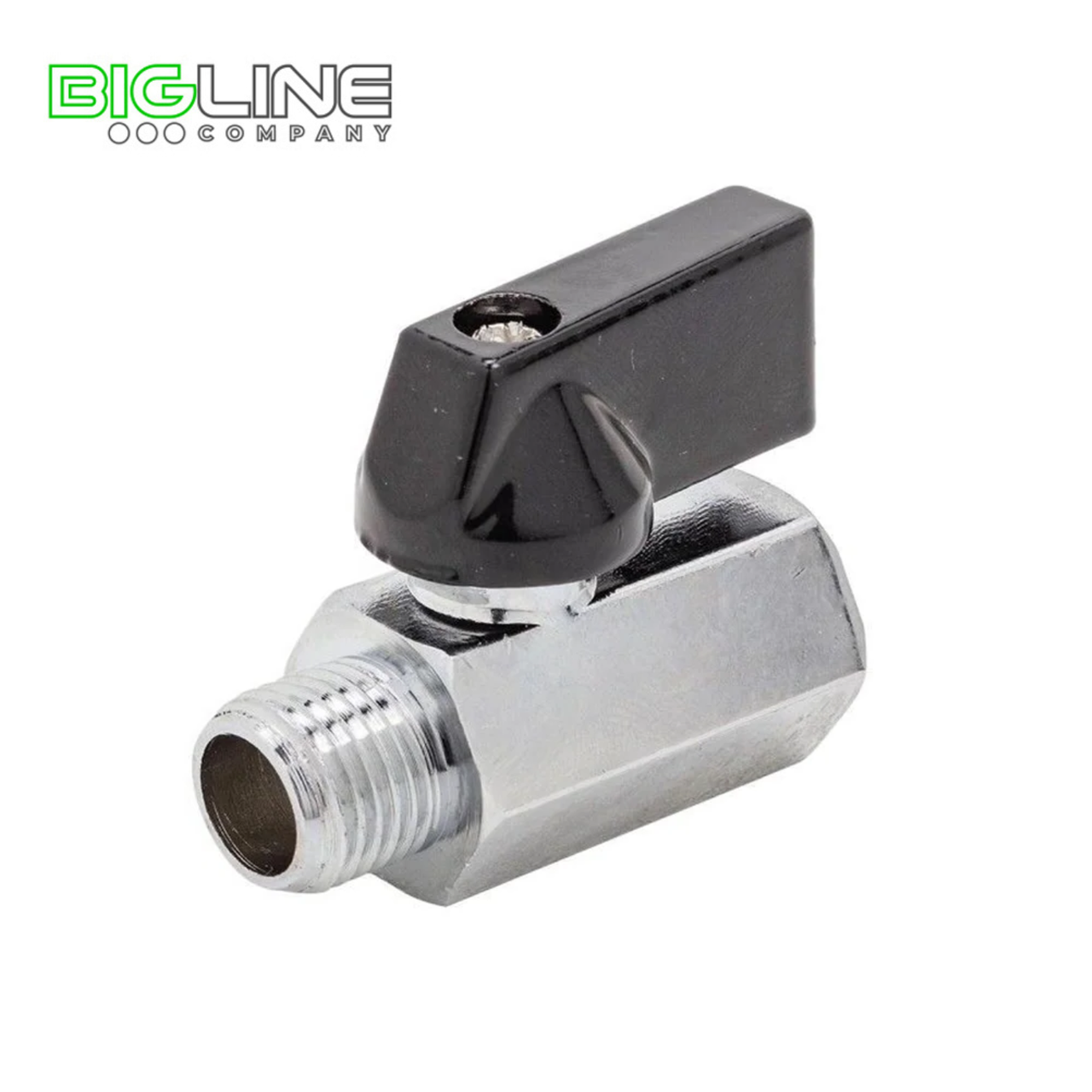 Кран шаровой латунь МИНИ 1/2 PN25 ВР/НР хромированный РТП (1/10)