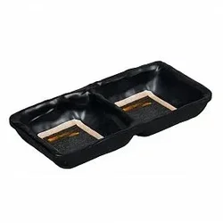 Соусник двойной 16*7,5*2,7 см,,70*2 мл,меламин,серия Паназия  P.L.