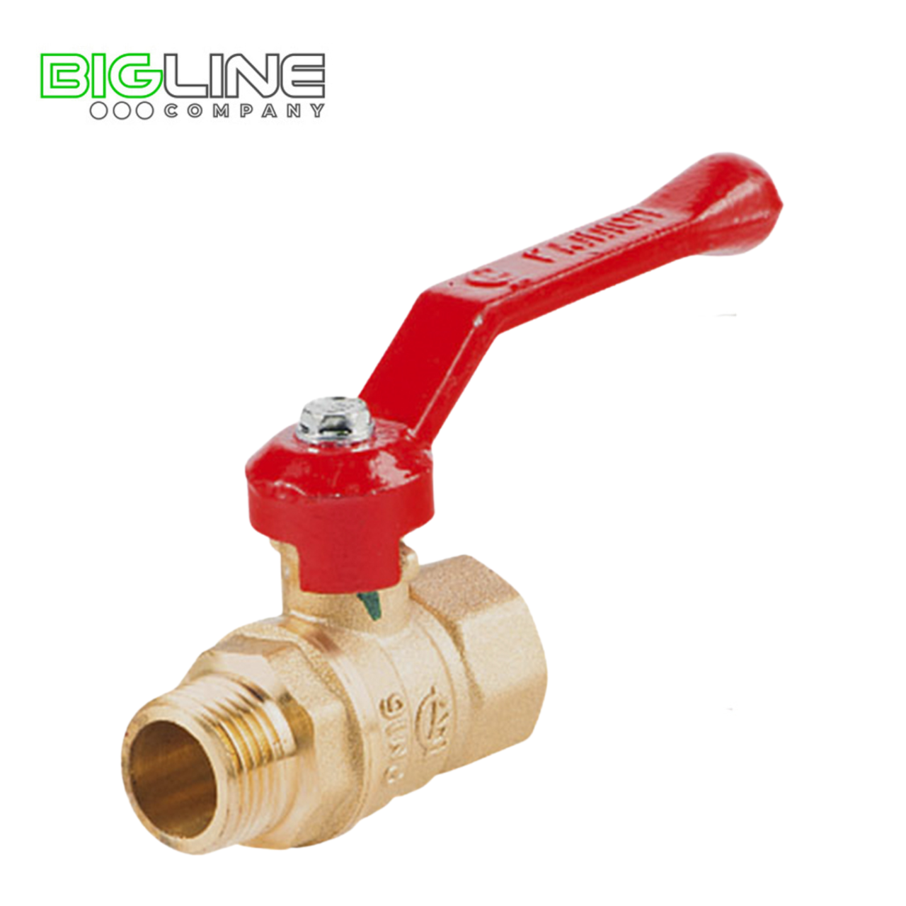 Кран шаровой латунь Галлоп  Ду25 ВР/НР рычаг