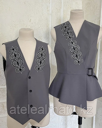 Жилет с национальным орнаментом, фото 1