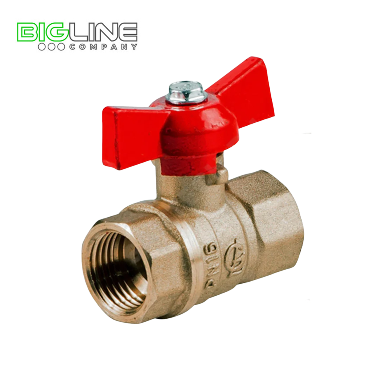 Кран шаровой латунь Галлоп  Ду20 ВР/ВР бабочка