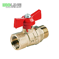 Кран шаровой латунь Галлоп Ду15 ВР/НР бабочка