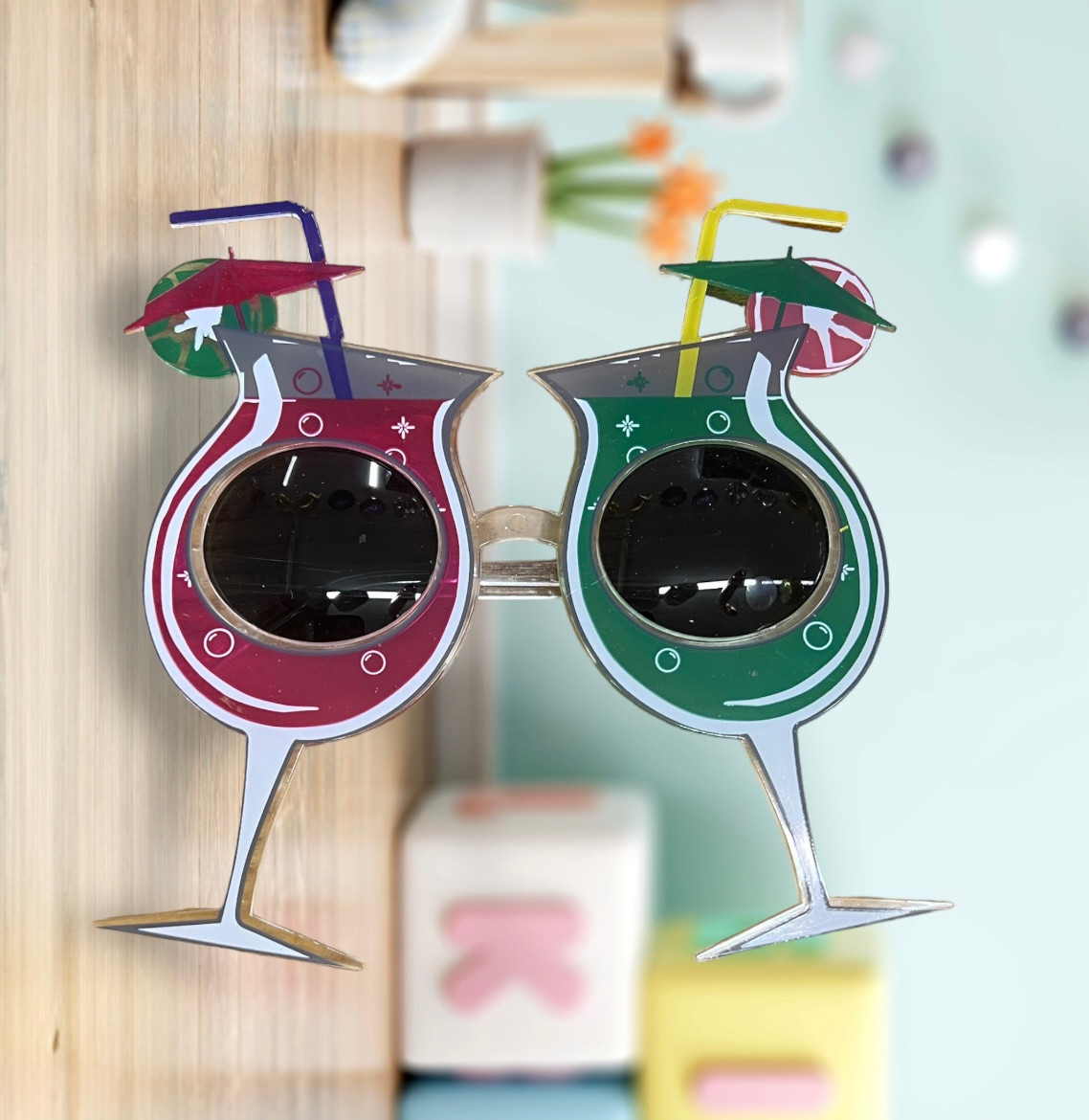 Прикольные очки коктейли с зонтиками