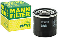 MANN-FILTER масляный фильтр W 67/1
