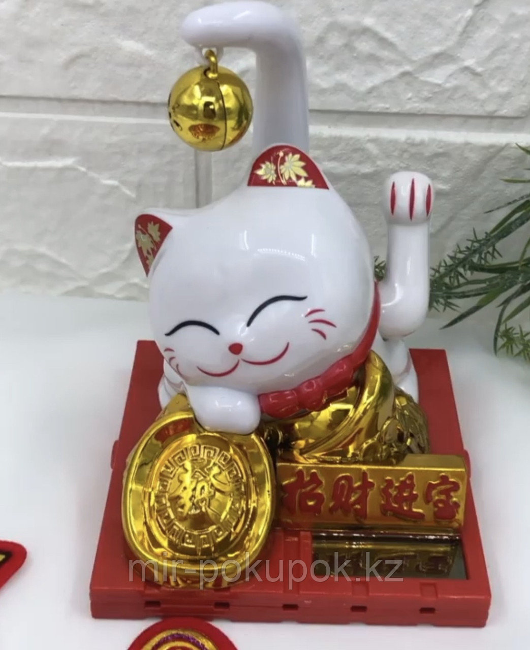 Статуэтка Манеки-неко 12 см, пластик, фото 1