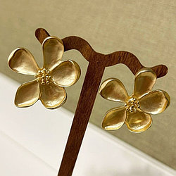 Серьги бижутерный сплав, без вставок