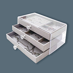 Органайзер универсальное пластик, бархат, МДФ