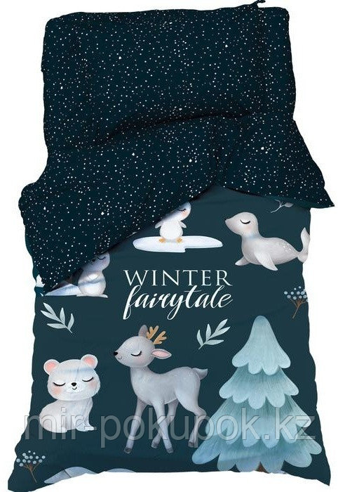 Комплект Этель Winter fairytale детский хлопок, 1 наволочка: 50x70 см, фото 1
