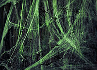 Декорация для праздника Паутина с пауками 1 шт