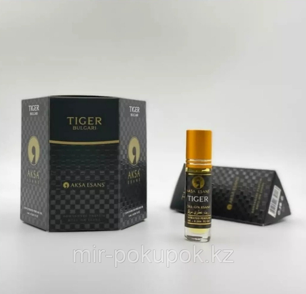 AKSA Tiger Bulgari парфюмерное масло 6 мл, для мужчин, фото 1