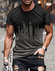 Футболка черный, серый