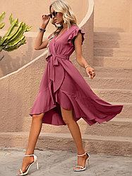 Повседневное платье темно-розовый