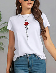 Футболка Роза белый