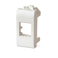 Адаптер для информационных разъемов Keystone, белый, 1мод. (76607B)
