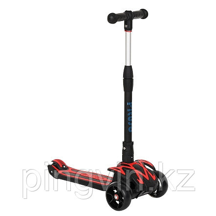 PITUSO Самокат трехколесный HD-S212, Red-black/Красно-черный, фото 1