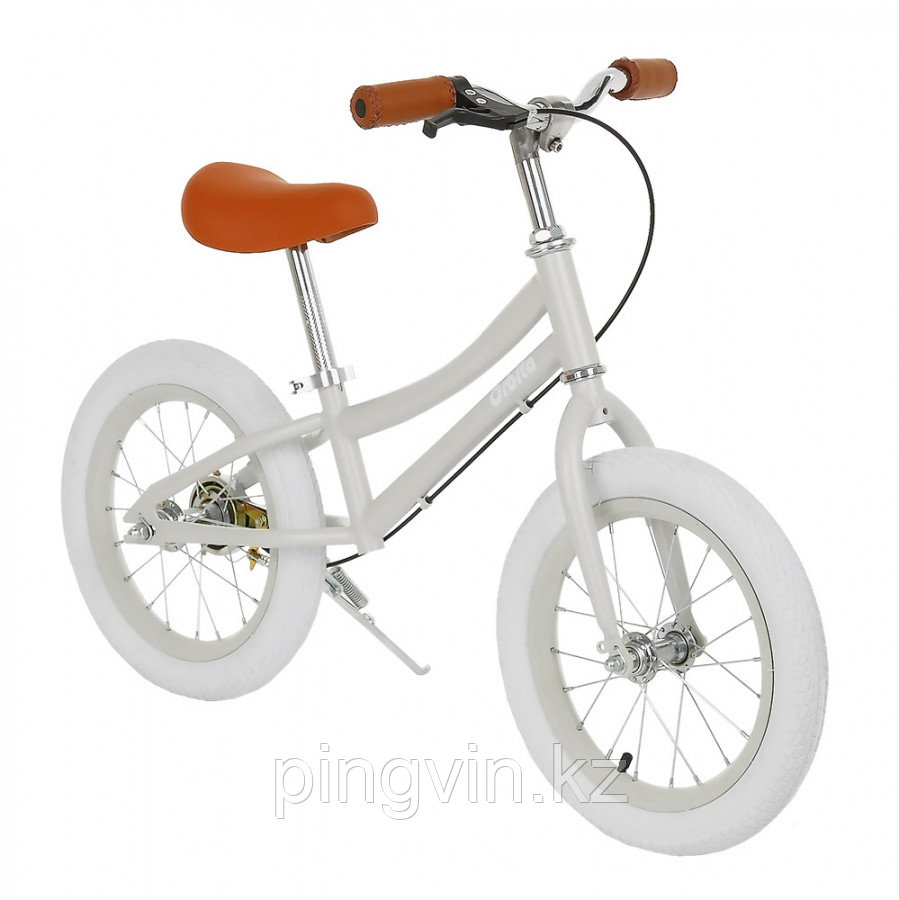 PITUSO Беговел Orbita, колеса AIR 14", тормоз, подножка,Gray matt/Серый матовый, фото 1