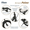 PITUSO Беговел Pulsar, колеса AIR 14", тормоз, подножка,Black matt/Черный матовый, фото 9