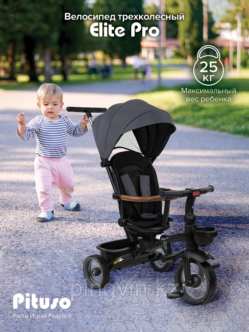 PITUSO Велосипед трехколесный Elite Pro Grey/Серый, фото 1
