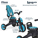 PITUSO Велосипед трехколесный Leve Lux, складной, Ice Blue/Синий, фото 9