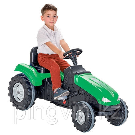 PILSAN Педальная машина Трактор MEGA, Green/Зеленый, 114*53,5*64 см, фото 1