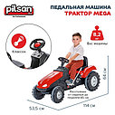 PILSAN Педальная машина Трактор MEGA, Red/Красный, 114*53,5*64 см, фото 6