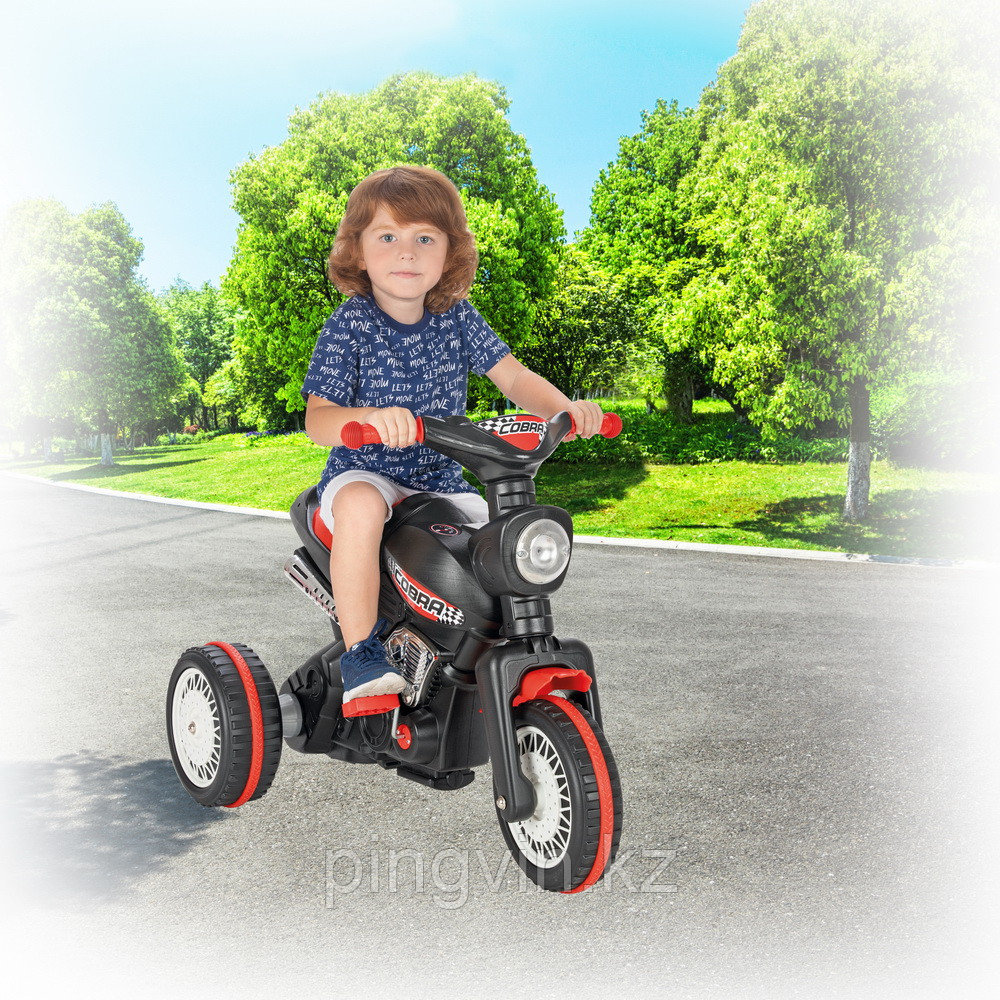 PILSAN Педальный мотоцикл Cobra Black/Черный,92*58,5*70 cm, фото 1