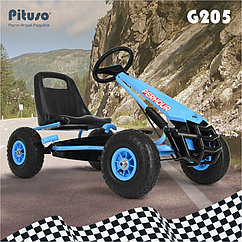 PITUSO Педальный картинг G205  (105*61*62 см),  надувные колеса,  Синий/Blue