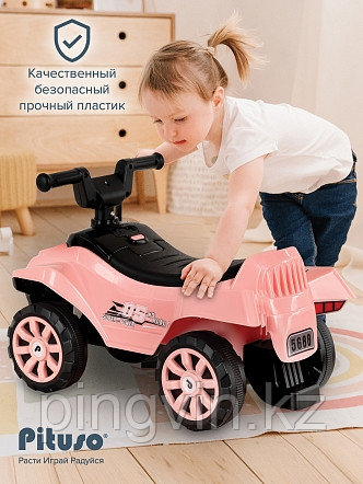 PITUSO Каталка Super Car 60*28*39 см,Pink/ Пыльная роза, фото 1
