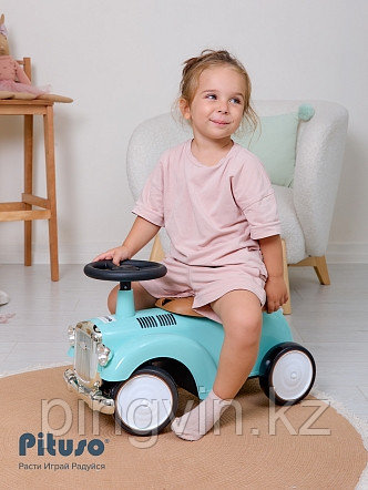 PITUSO Каталка Ретро Green/Бирюзовый,EVA колеса,57*26*34, фото 1