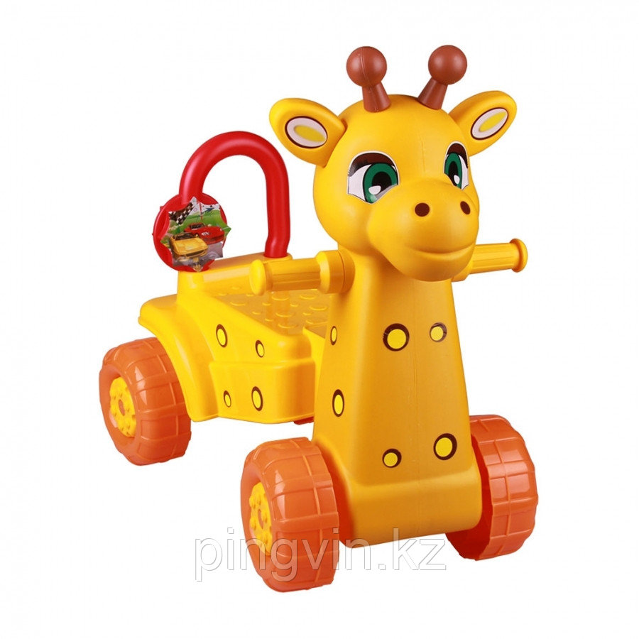 АЛЬТЕРНАТИВА Каталка детская Жираф Желтый, фото 1