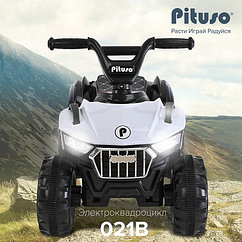 PITUSO Электроквадроцикл 021B 6V/4,5Ah,20W*1, 68*43*50см,White/Белый