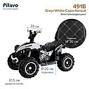 PITUSO Электроквадроцикл 491B 6V/4,5Ah,20W*1, 67*43*50см,Grey+White/Серо-белый, фото 4