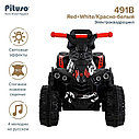 PITUSO Электроквадроцикл 491B 6V/4,5Ah,20W*1, 67*43*50см,Red+White/Красно-белый, фото 2
