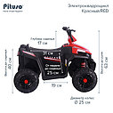 PITUSO Электроквадроцикл 6V/4.5Ah*2,40W*2, 86*56*66 см, Красный/RED, фото 9
