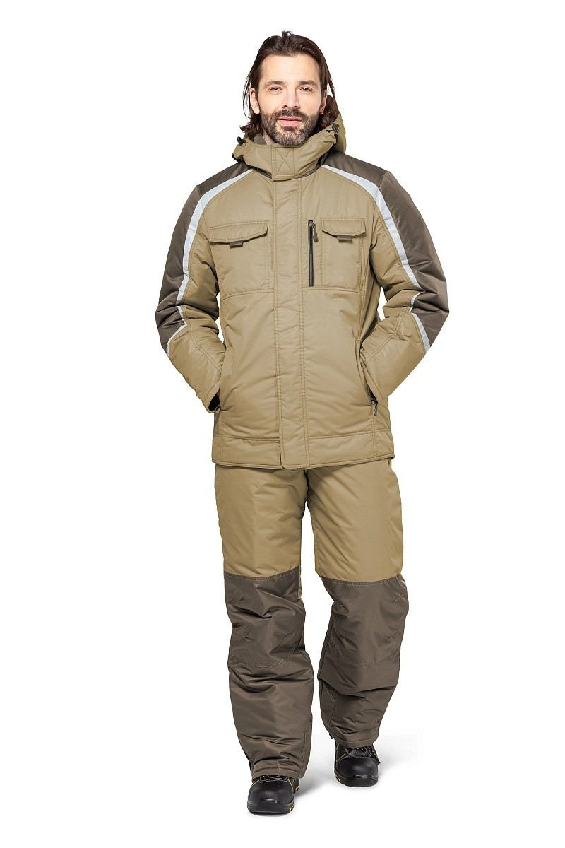 Костюм рабочий зимний "Финикс" цвет бежевый/хаки, фото 1