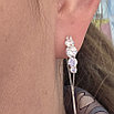 Серьги серебро 925пр 2,43г, вставка фианиты, фото 2
