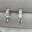 Серьги серебро 925пр 2,43г, вставка фианиты, фото 5