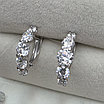 Серьги серебро 925пр 2,43г, вставка фианиты, фото 7