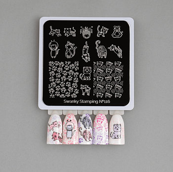 Пластина Swanky Stamping #116 маленькая 6*6см.