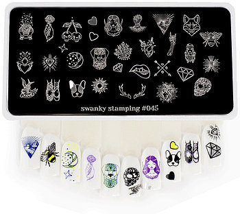 Пластина Swanky Stamping #045
